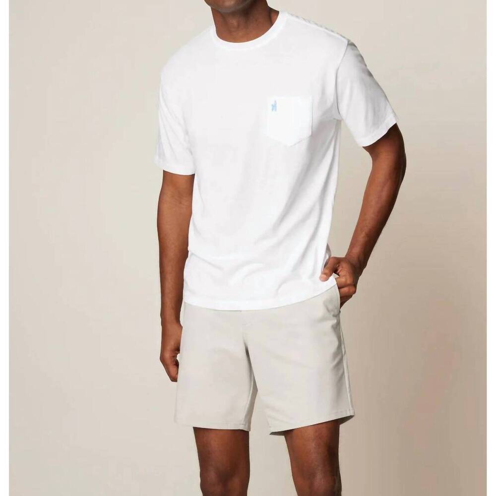NEW JOHNNIE-O dale pocket t-shirt in white